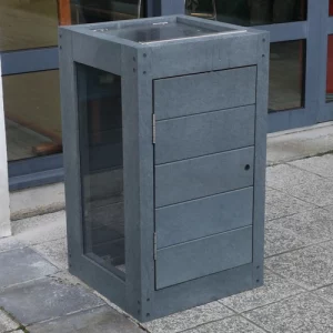 CORBEILLE VIGIPIRATE AVEC PLEXI CANOPÉE