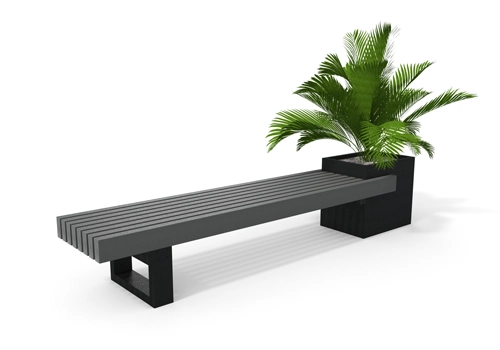 BANQUETTE AVEC JARDINIÈRE CONTEMPORAINE