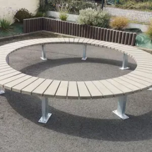BANQUETTE QUART DE CERCLE CONTOUR DIAM.2M
