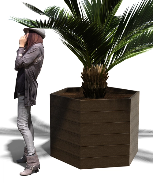 JARDINIÈRES ESPACE HEXAGONALES
