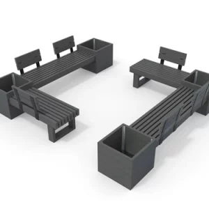 ENSEMBLE ASSISES ET JARDINIÈRES