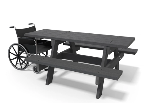 TABLE DE PIQUE-NIQUE ADAPTÉE AUX PMR PARC ÉCO