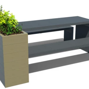 TABLE DE PIQUE-NIQUE AVEC JARDINIÈRE