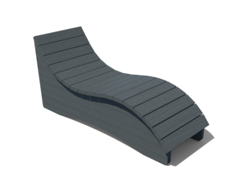 CHAISE LONGUE SIMPLE WAVY