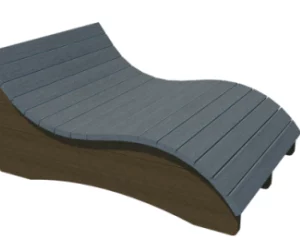 CHAISE LONGUE DOUBLE WAVY