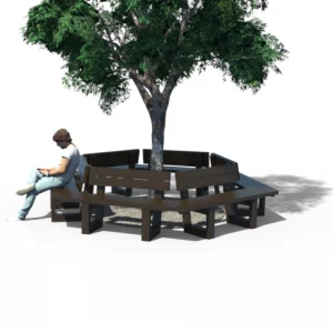 TOUR D'ARBRE ESCAPADE AVEC DOSSIER Ø350 CM
